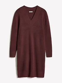 Robe Courte à Manches Longues et Col V