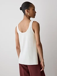 Camisole Ample en Mélange de Lin à Col U