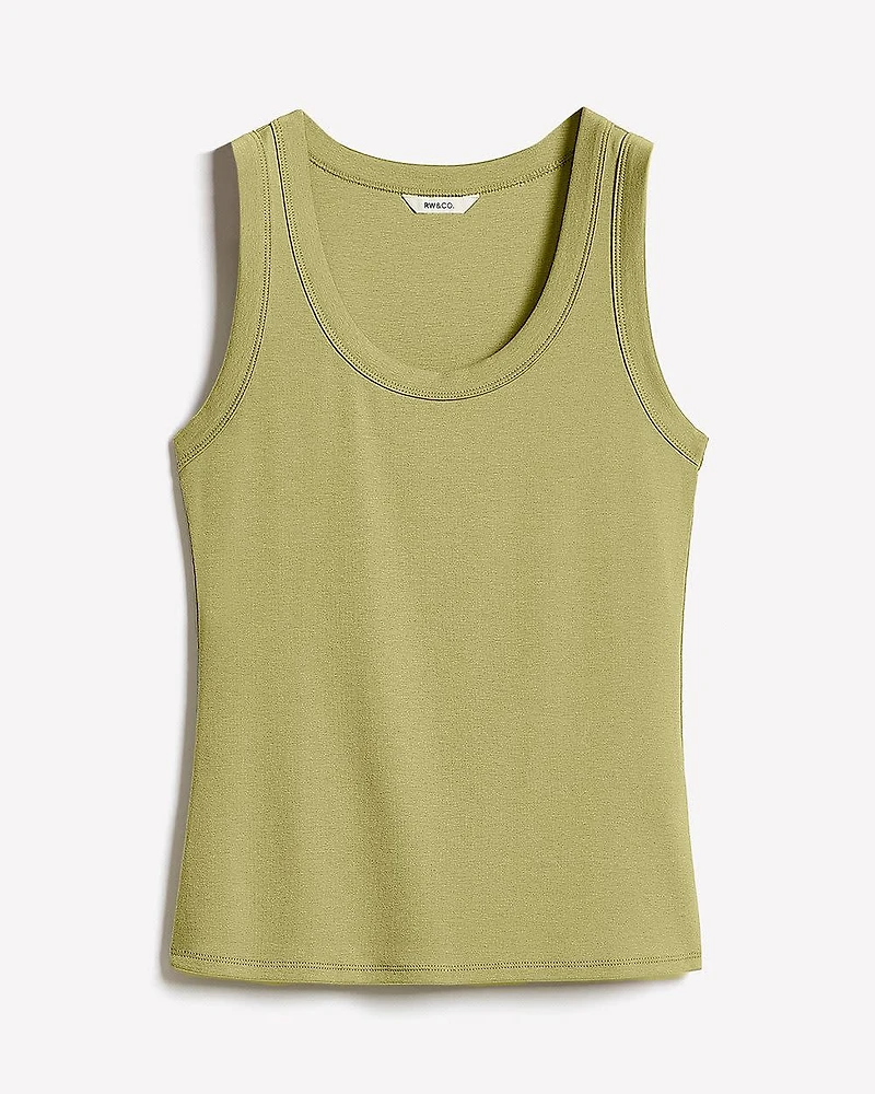Scoop-Neck Cami with Wide Straps