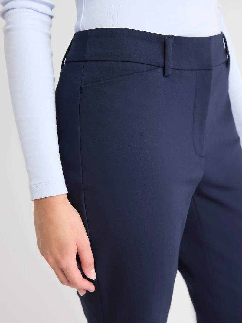 Pantalon Indispensable Signature Cheville à Jambe Étroite et Taille Mi-Haute