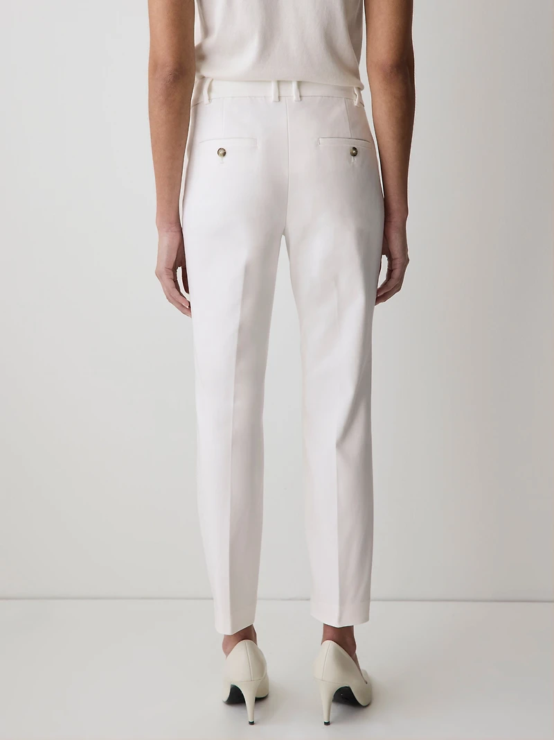Pantalon Indispensable 7/8 Signature à Jambe Étroite et Taille Mi-Haute