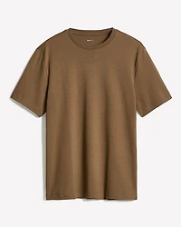 T-Shirt Uni à Manches Courtes et Col Rond