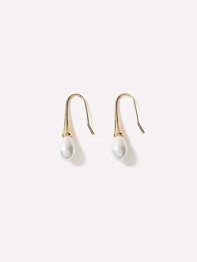 Earrings with Pearl Pendants