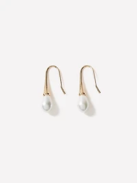 Earrings with Pearl Pendants