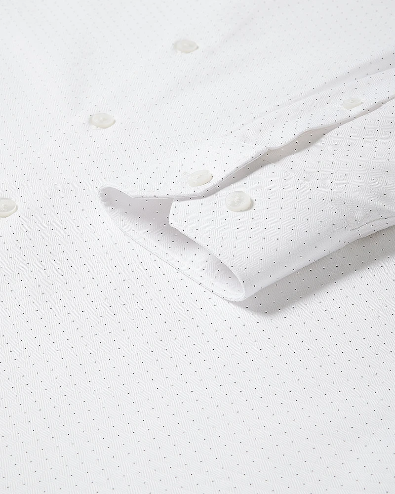 Chemise Habillée à Coupe Régulière Pois