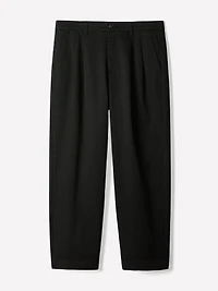 Loose Straight-Leg Pleated Pant