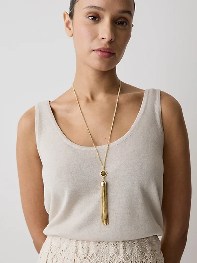 Long Necklace with Tassel