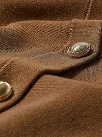 Long-Sleeve Long Cardigan