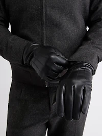 Gants en Cuir Compatibles avec Écrans