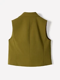 Sleeveless Double-Breasted Vest