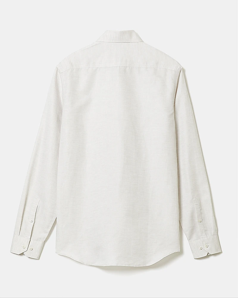 Tailored-Fit Linen Dress Shirt