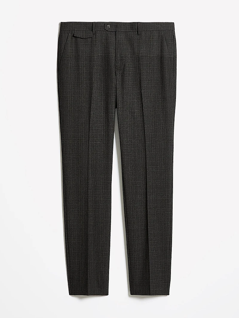 Pantalon Prince-de-Galles à Coupe Étroite