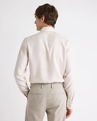 Tailored-Fit Heather Dress Shirt