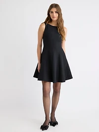 Sleeveless Mini Dress with Open Back