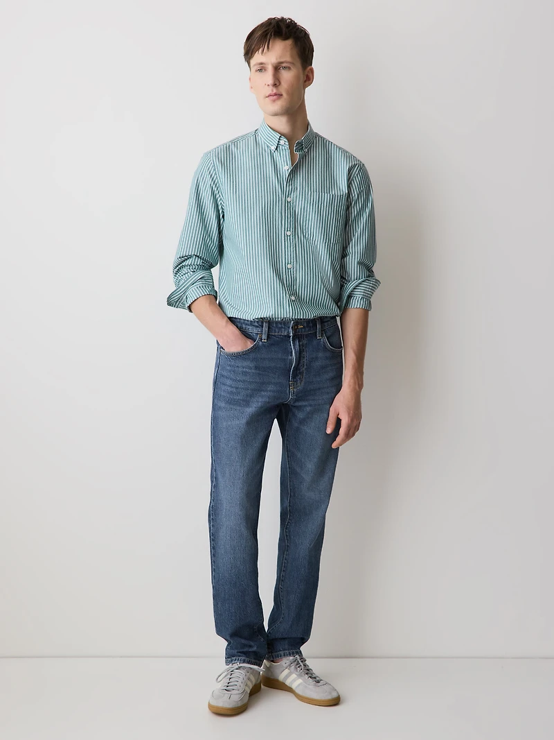 Slim-Fit Medium-Wash Jeans