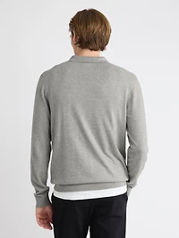 Pull à Manches Longues avec Col Johnny