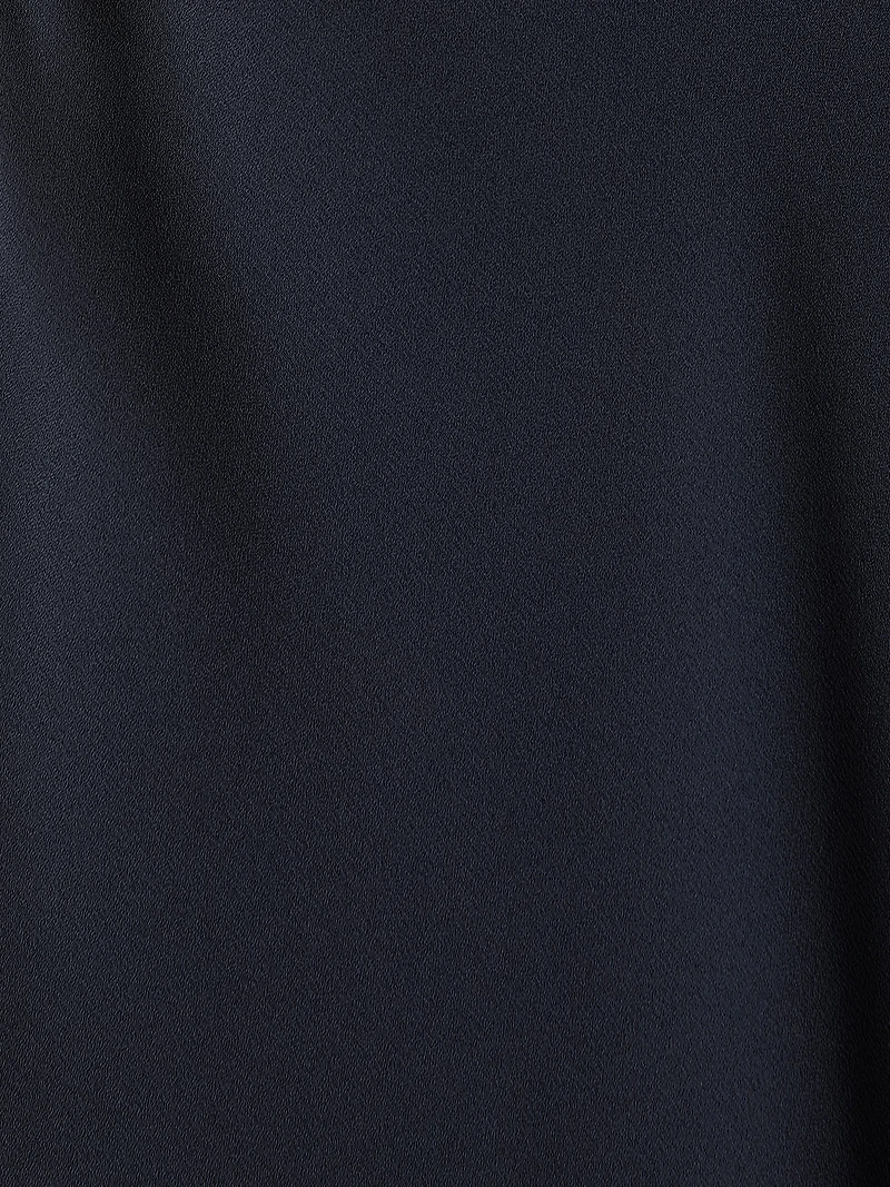 Blouse à Col Licou en Crêpe Soyeux