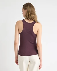 Crew-Neck Racerback Fitted Tank
