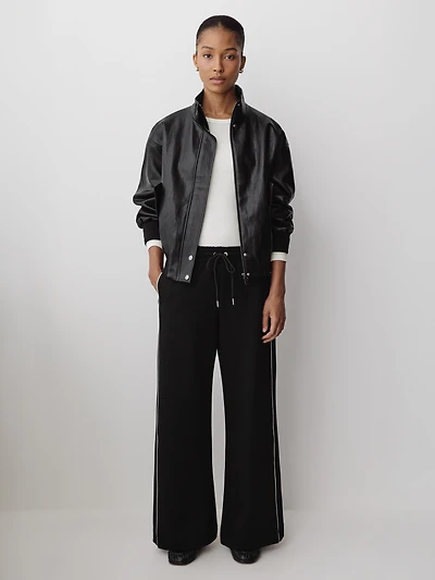 Mid-Rise Wide-Leg Pant