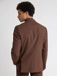 Veston de Complet en Laine à Coupe Étroite