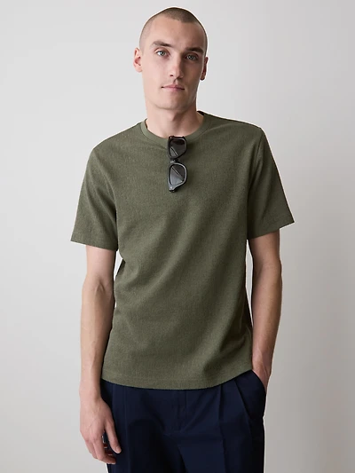Short-Sleeve Crew-Neck Burnout T-Shirt