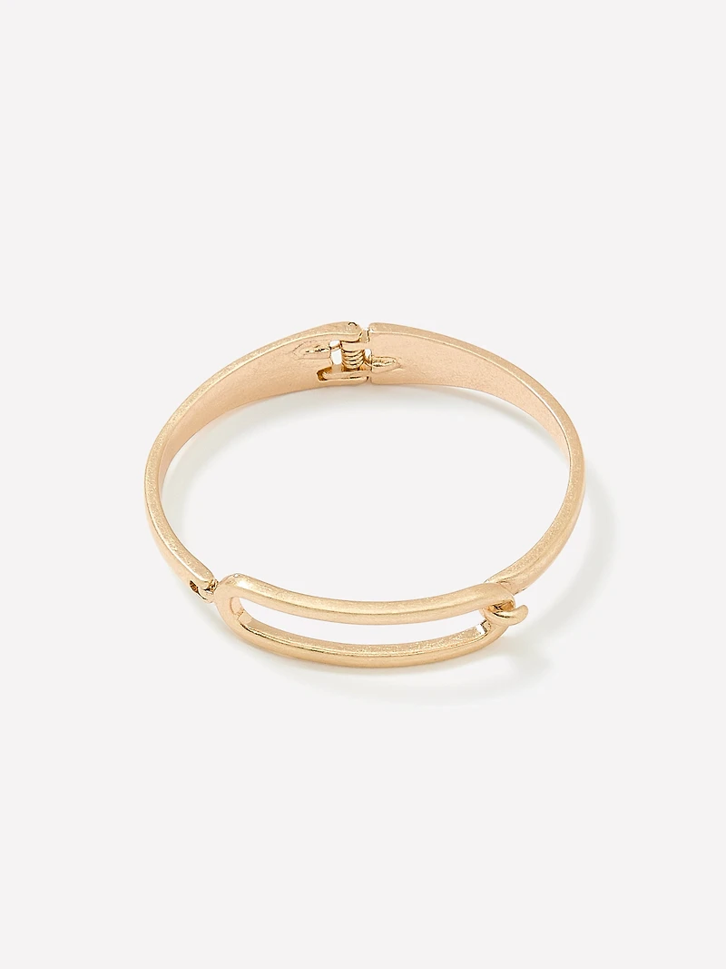 Brushed Metal Cuff Bracelet
