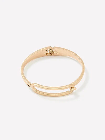 Brushed Metal Cuff Bracelet