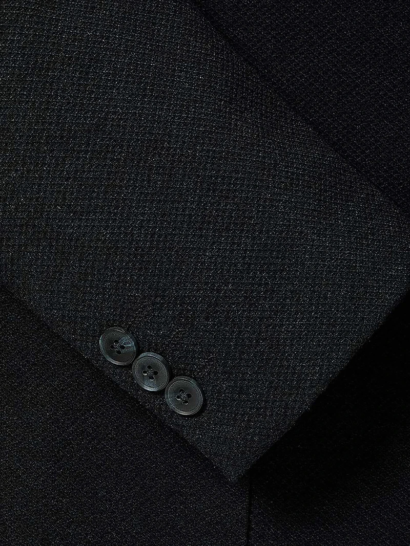 Veston en Tricot Texturé à Coupe Étroite