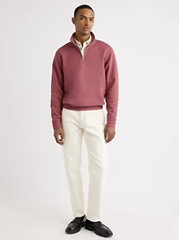 Pull à Col Montant Zippé et Manches Longues