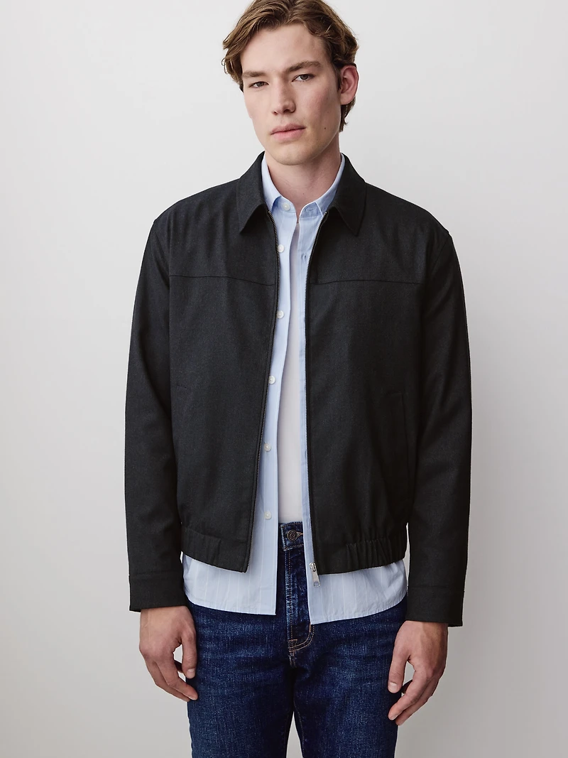 Brushed-Knit Milkman Jacket