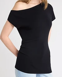 Long Asymmetrical Draped Sweater