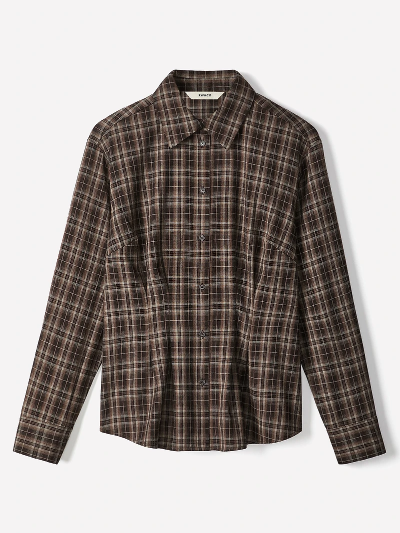 Plaid Shirt with Darts