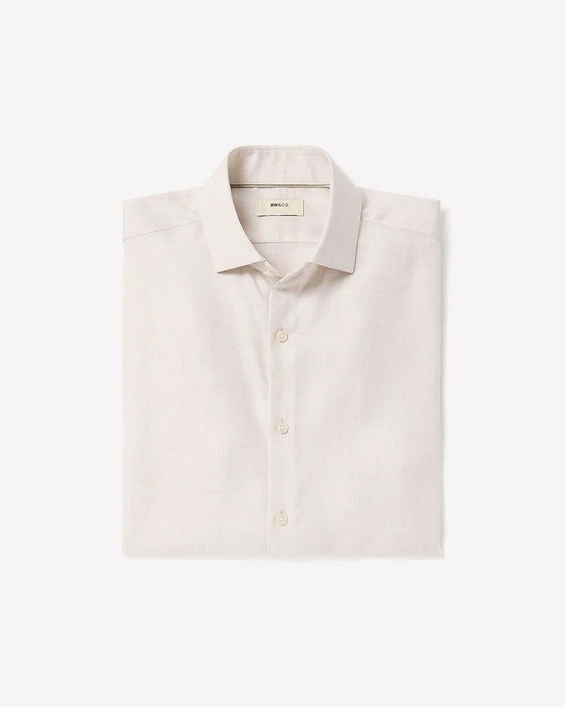 Tailored-Fit Heather Dress Shirt