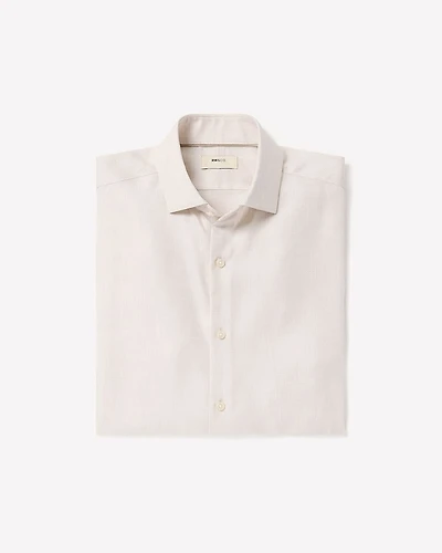 Tailored-Fit Heather Dress Shirt