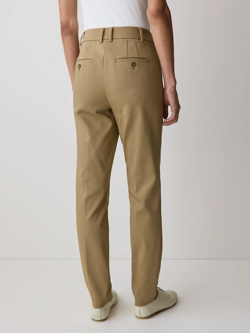 Pantalon Indispensable Coupe Signature à Jambe Étroite et Taille Mi-Haute