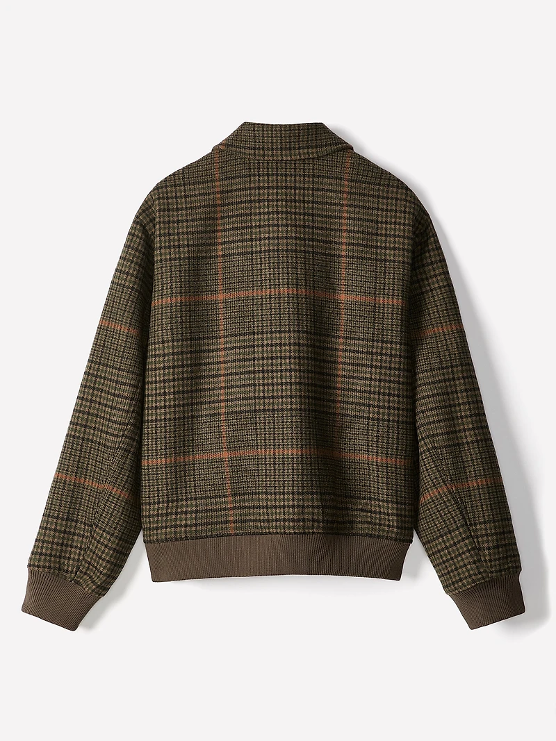 Veste en Laine Carreautée