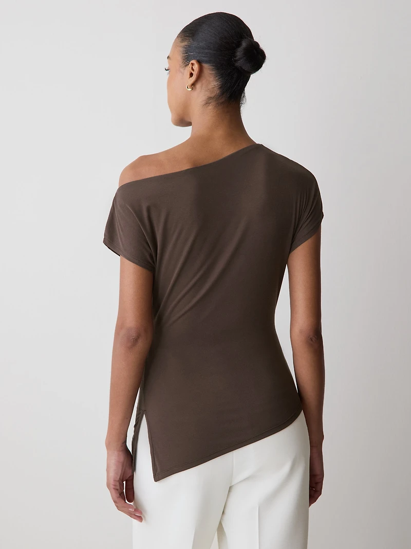 Ribbed Off-The-Shoulder Top