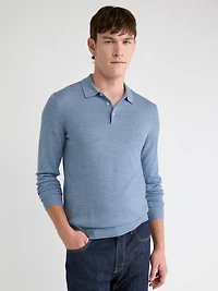 Merino Wool Polo Sweater