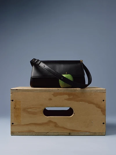 Faux Leather Shoulder Bag