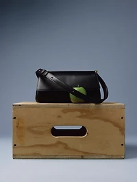 Faux Leather Shoulder Bag