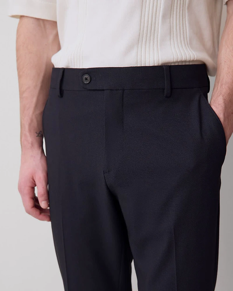 Slim-Fit Textured Dress Pant