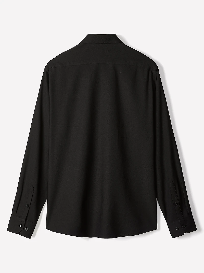 Chemise Habillée Style Tricot à Coupe Régulière