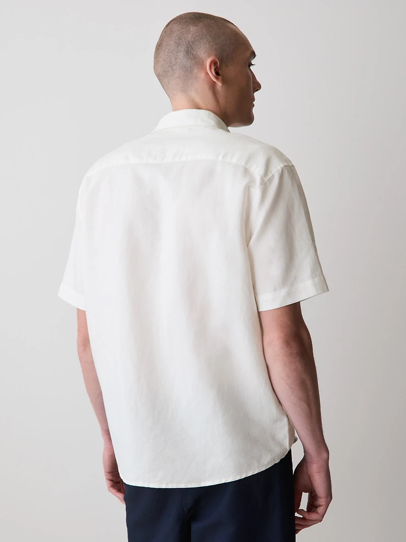 Short-Sleeve Linen Shirt