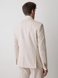 Slim-Fit Light Pink Suit Blazer