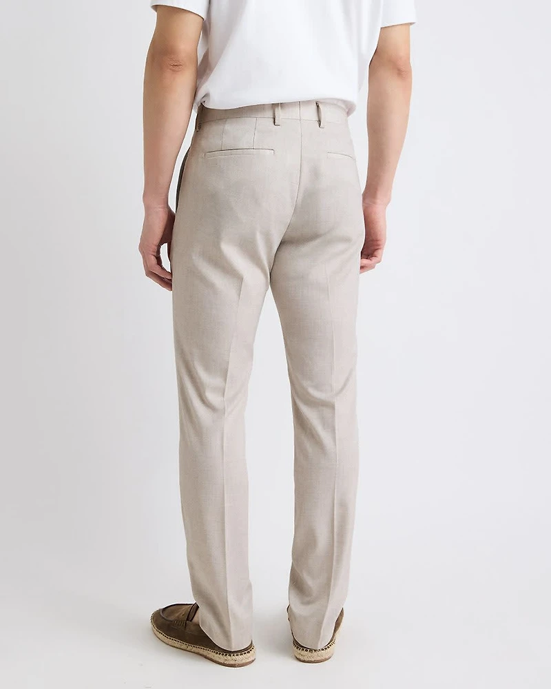 Slim-Fit Stone Suit Pant