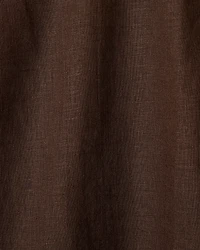 Blouse Sans Manches à Col Rond en Mélange de Lin