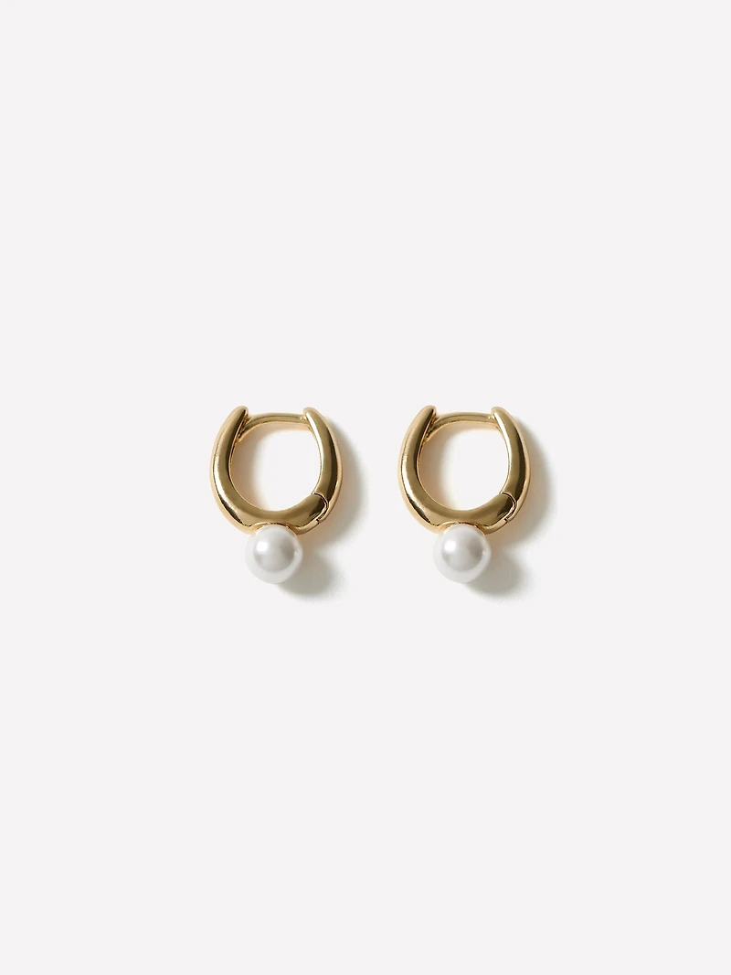 Hoops with Pearls