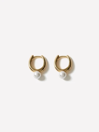 Hoops with Pearls