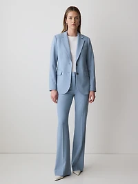 Veston Ajusté Bleu Pâle à Deux Boutons