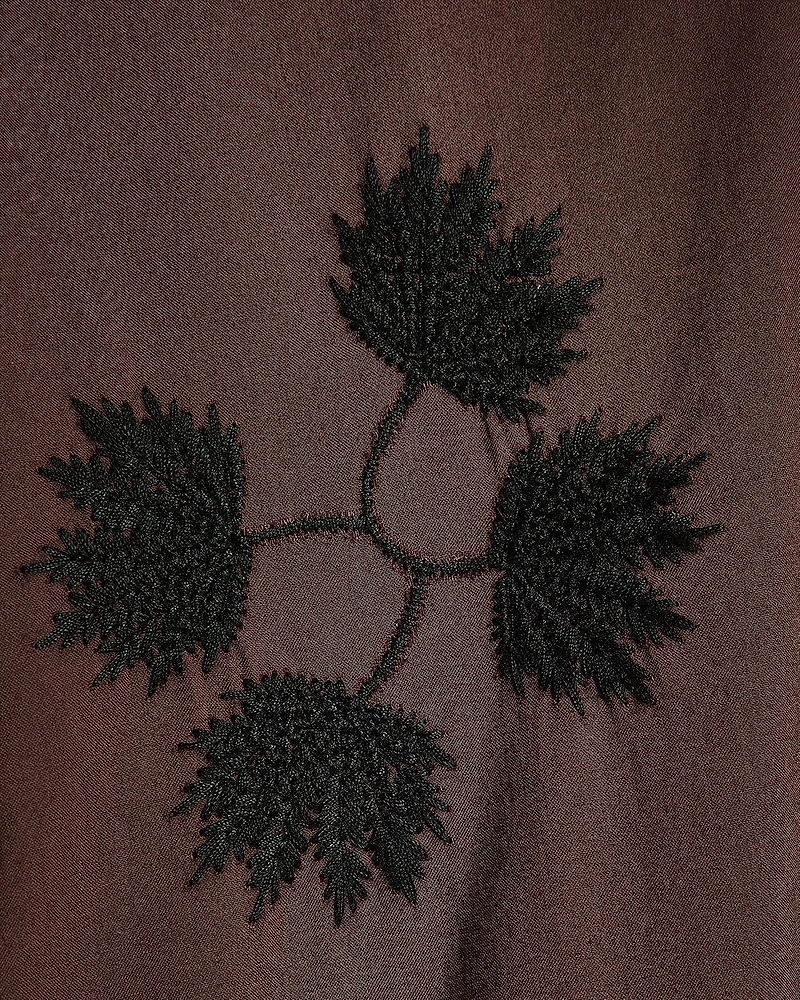 Chemise à Manches Courtes avec Détails Brodés